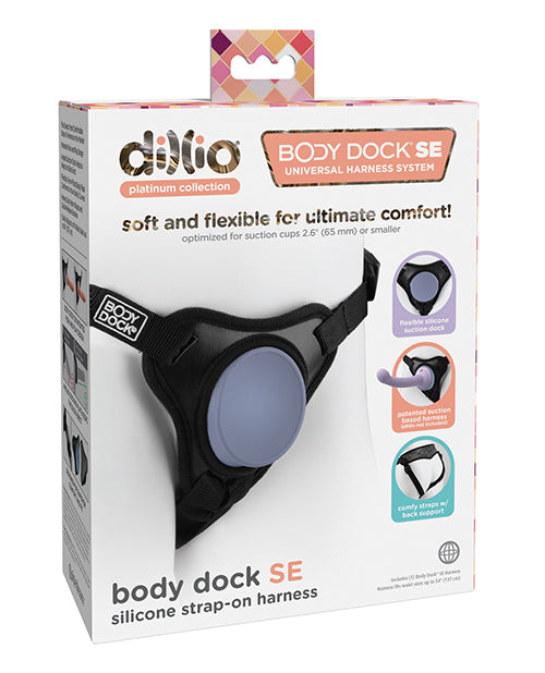Dillio Platinum Body Dock SE Strap On Harness Black