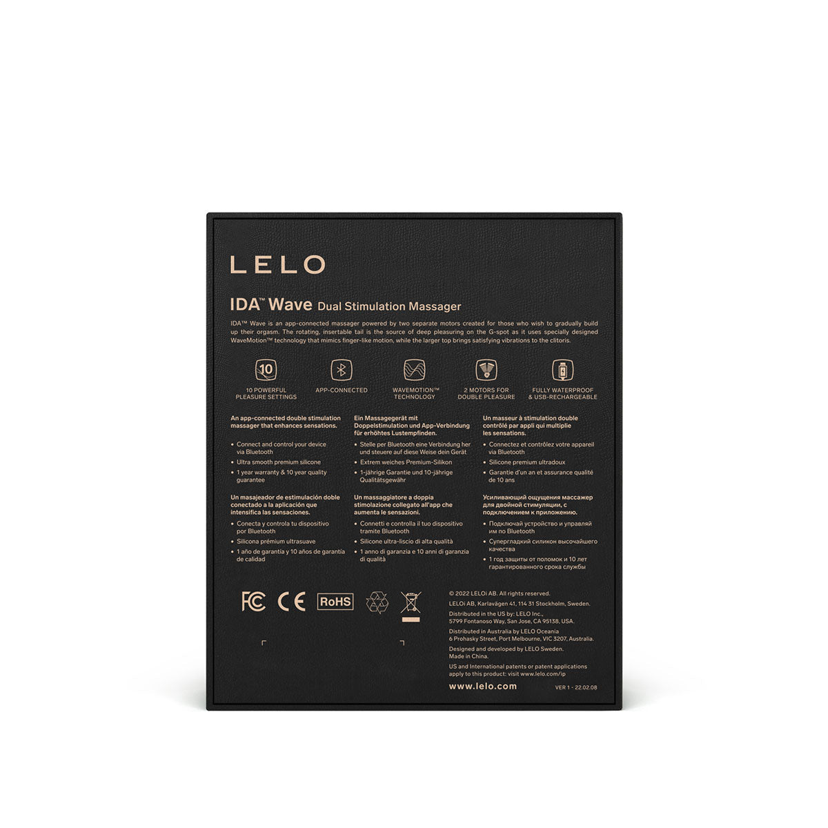 LELO Ida Wave Dual Vibrator - Coral Red