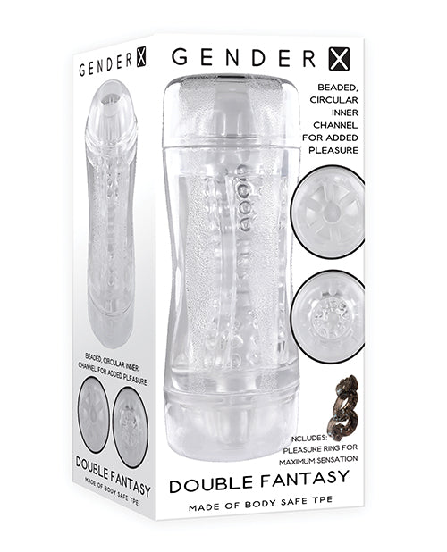 Gender X Double Fantasy Stroker - Clear
