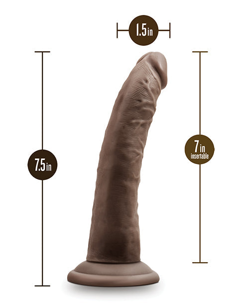 Dr. Skin Plus 7" Poseable Dildo - Chocolate