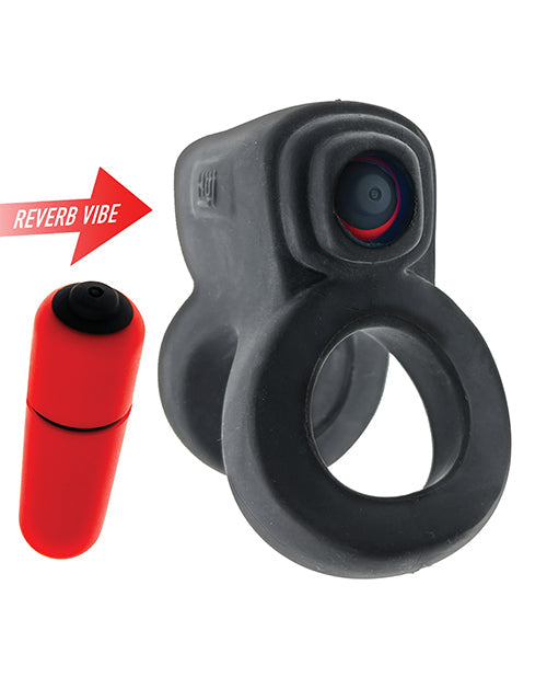 Hunkyjunk Revhammer Shaft Vibe Ring - Tar Ice