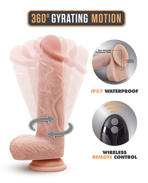 Dr. Ethan 8.5" Gyrating Dildo - Beige