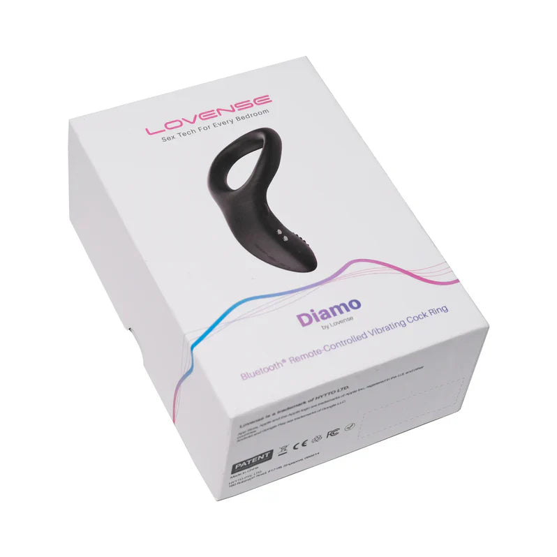 Lovense Diamo Vibrating Cock Ring - Black