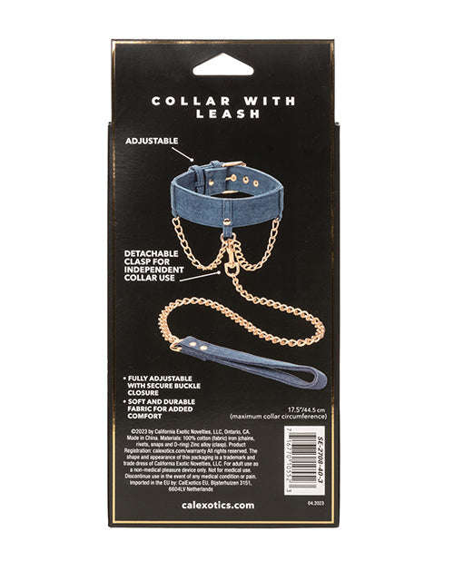 Ride 'em Premium Denim Collection Collar & Leash