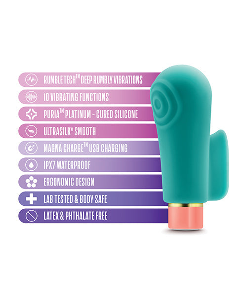 Blush Aria Sensual AF Finger Vibe - Teal