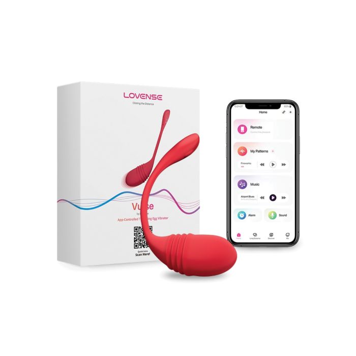 Lovense Vulse Thrusting Egg Vibrator - Red