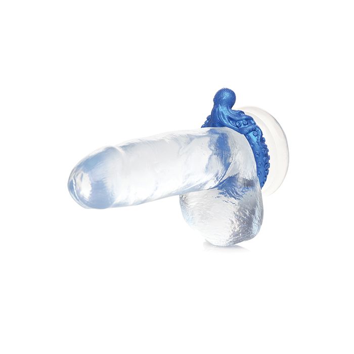 Creature Cocks Poseidon's Octo Silicone Cock Ring - Blue