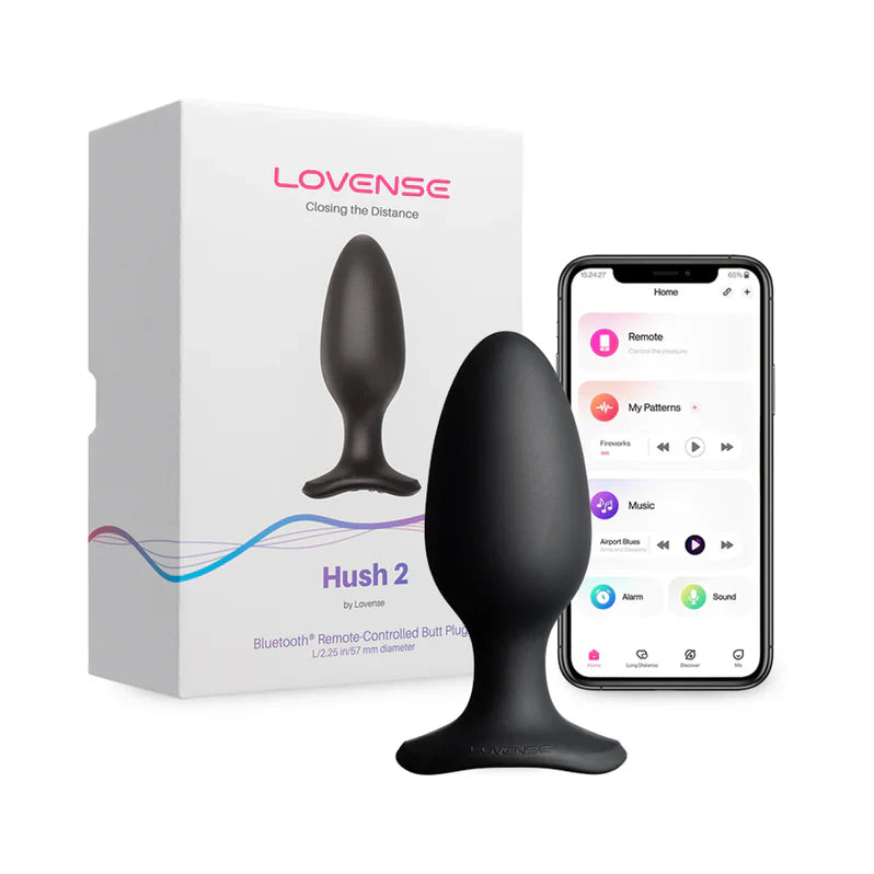 Lovense Hush 2 Vibrating Butt Plug - 2.2 in