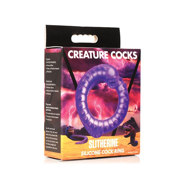 Creature Cocks Slitherine Silicone Cock Ring - Purple