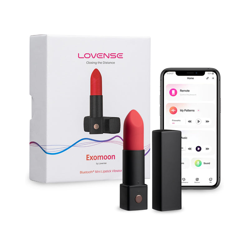 Lovense Exomoon Lipstick Vibe - Red