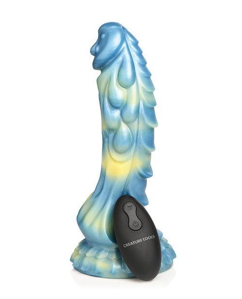 Creature Cocks Sea Stallion Vibrating Dildo - Blue/Yellow