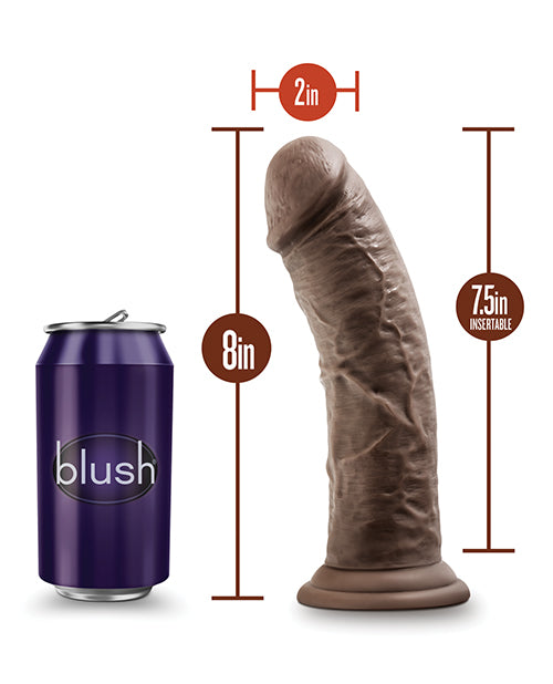 Dr. Skin Plus 8" Posable Dildo Brown