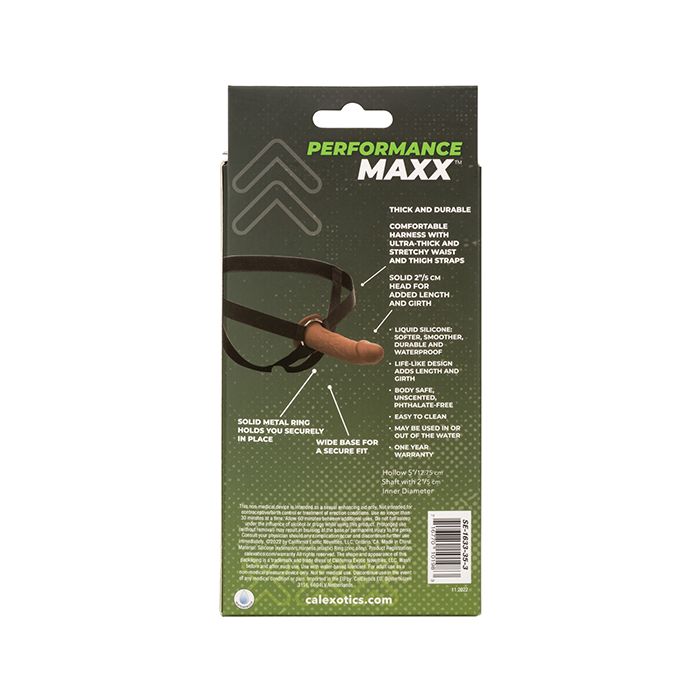Performance Maxx Life-Like Penis Extension with Harness Brown