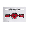 Amor Breathable Heart-Shaped Silicone Ball Gag (Red)