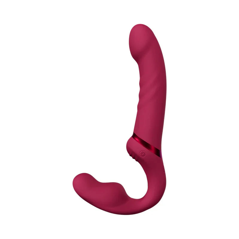 Lovense Lapis Vibrating Strapless Strap On - Pink