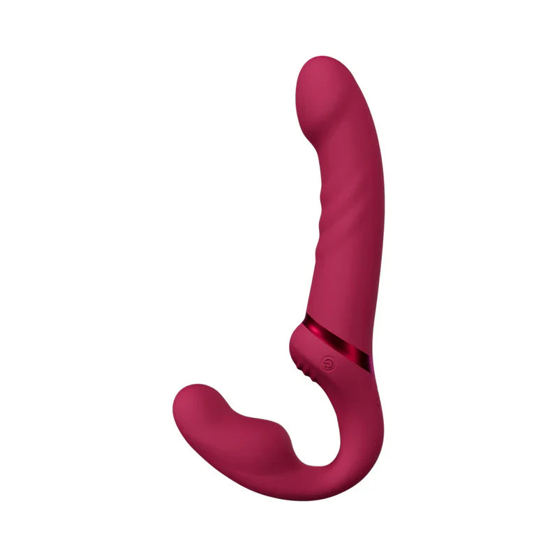 Lovense Lapis Vibrating Strapless Strap On - Pink