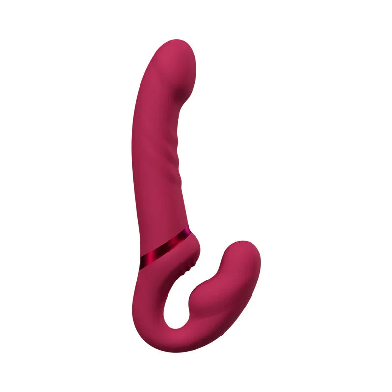 Lovense Lapis Vibrating Strapless Strap On - Pink