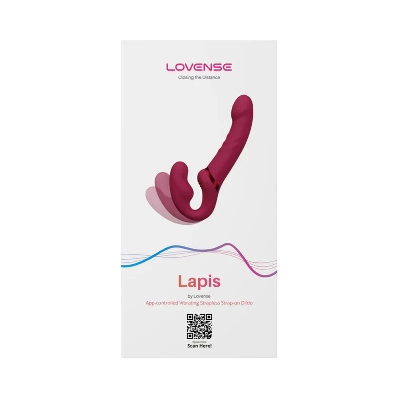Lovense Lapis Vibrating Strapless Strap On - Pink
