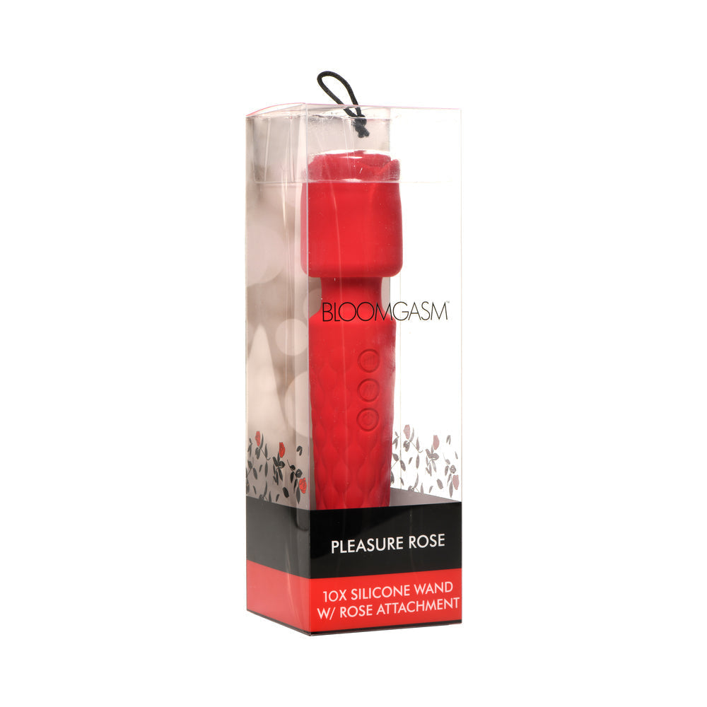 Pleasure Rose Silicone Wand with Rose Attachment
