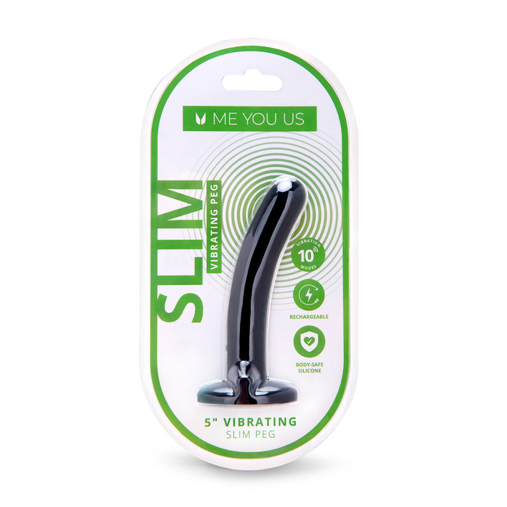 Me You Us 5 " Vibrating Rechargeable Slim Beginners Peg