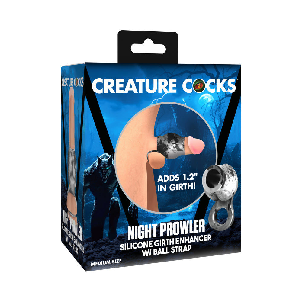 Night Prowler Silicone Girth Enhancer with Ball Strap (M)
