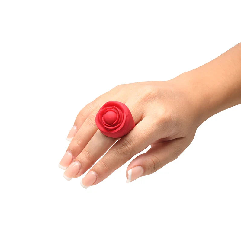 Bloomgasm Rose Ring Discreet Finger Vibrator – Wearable Silicone Pleasure