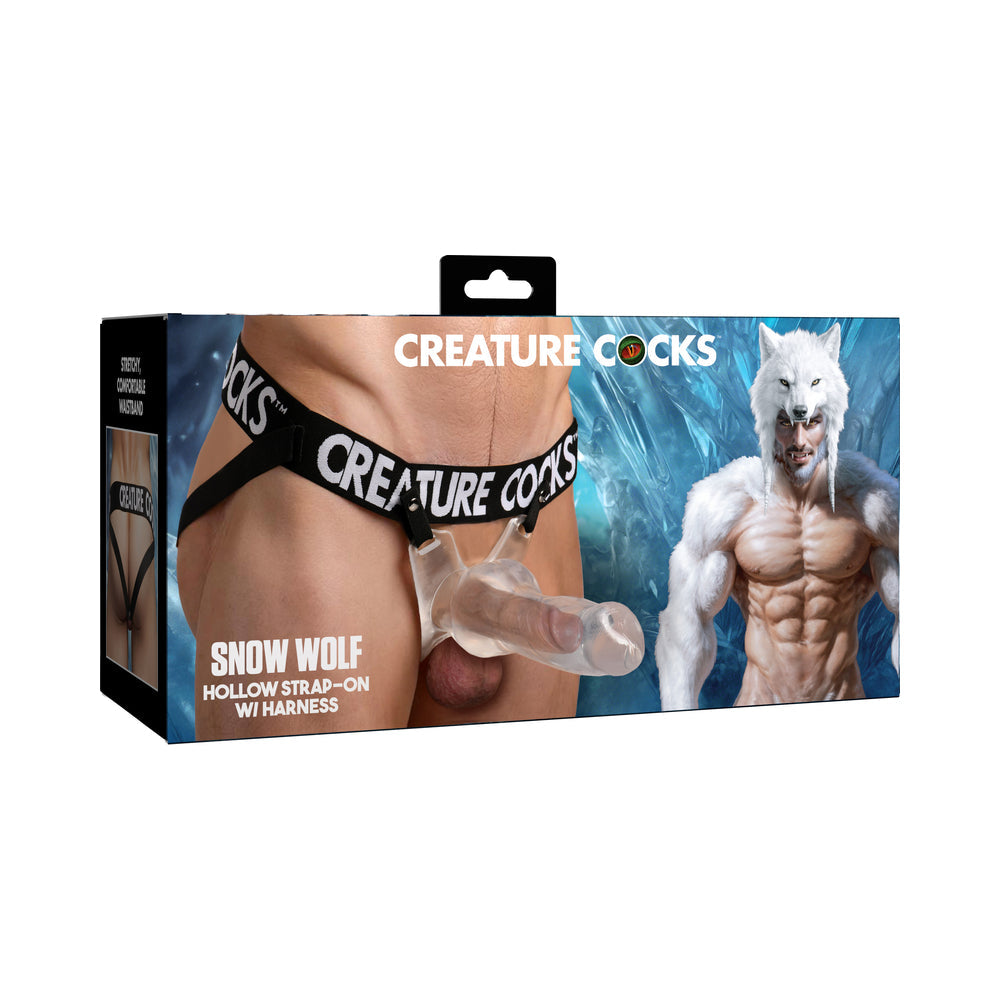 Snow Wolf Hollow Strap-On with Harness