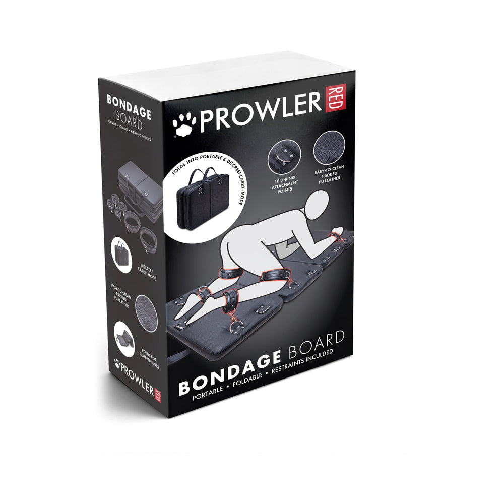 Prowler RED Bondage Board with Restraints