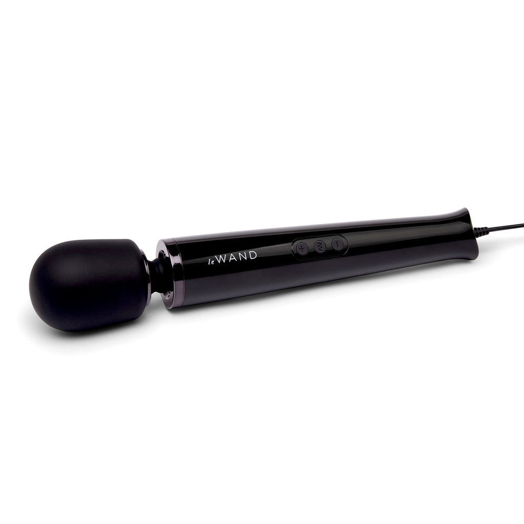 Le Wand Plug-In Vibrating Wand Massager - Black