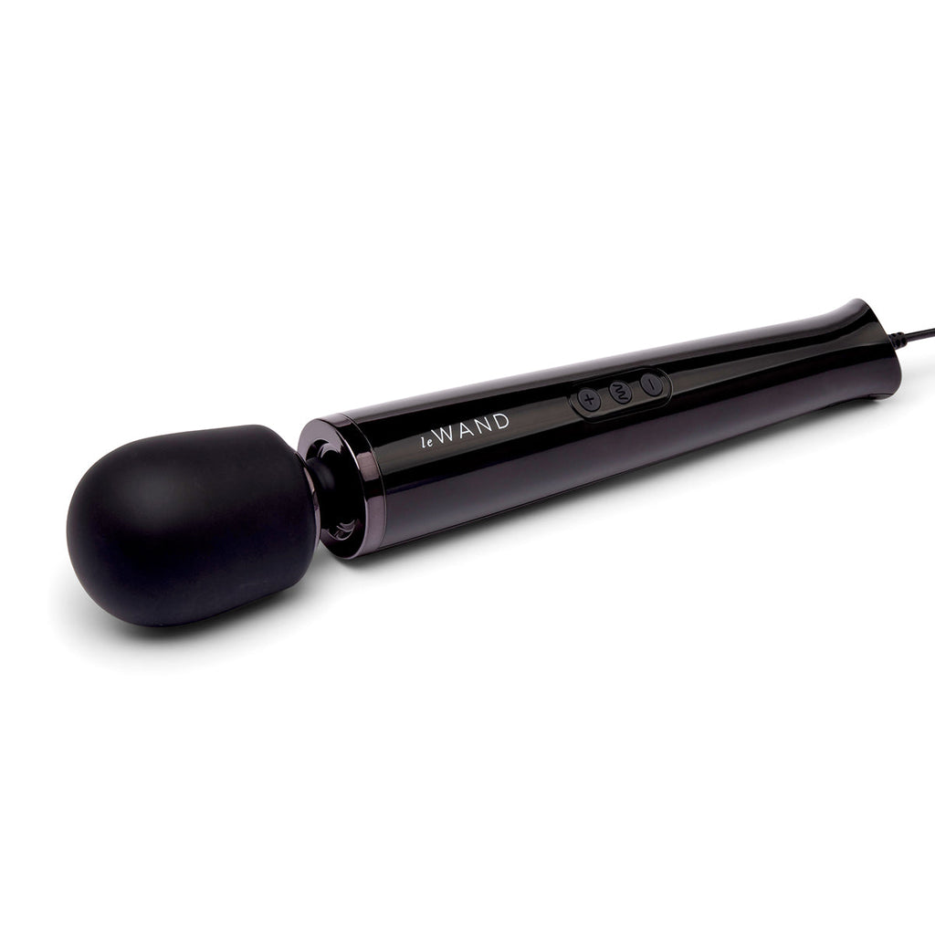 Le Wand Plug-In Vibrating Wand Massager - Black