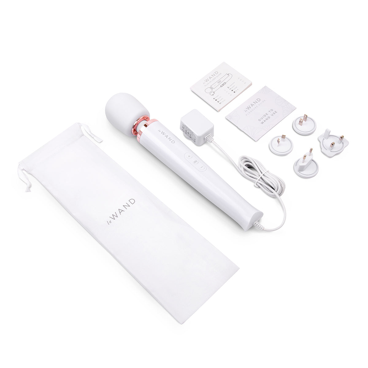Le Wand Plug-In Vibrating Wand Massager - White