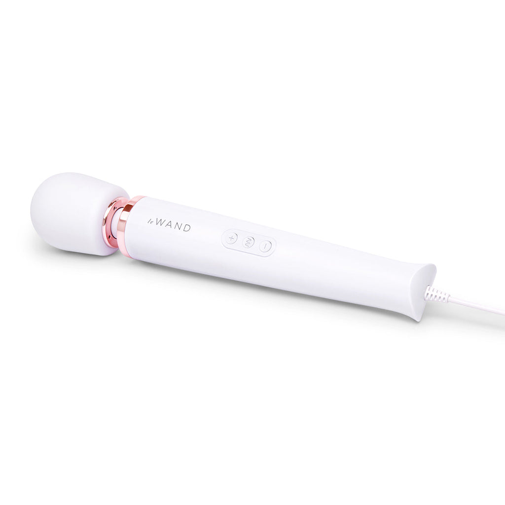Le Wand Plug-In Vibrating Wand Massager - White
