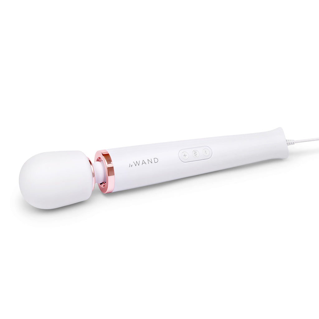 Le Wand Plug-In Vibrating Wand Massager - White