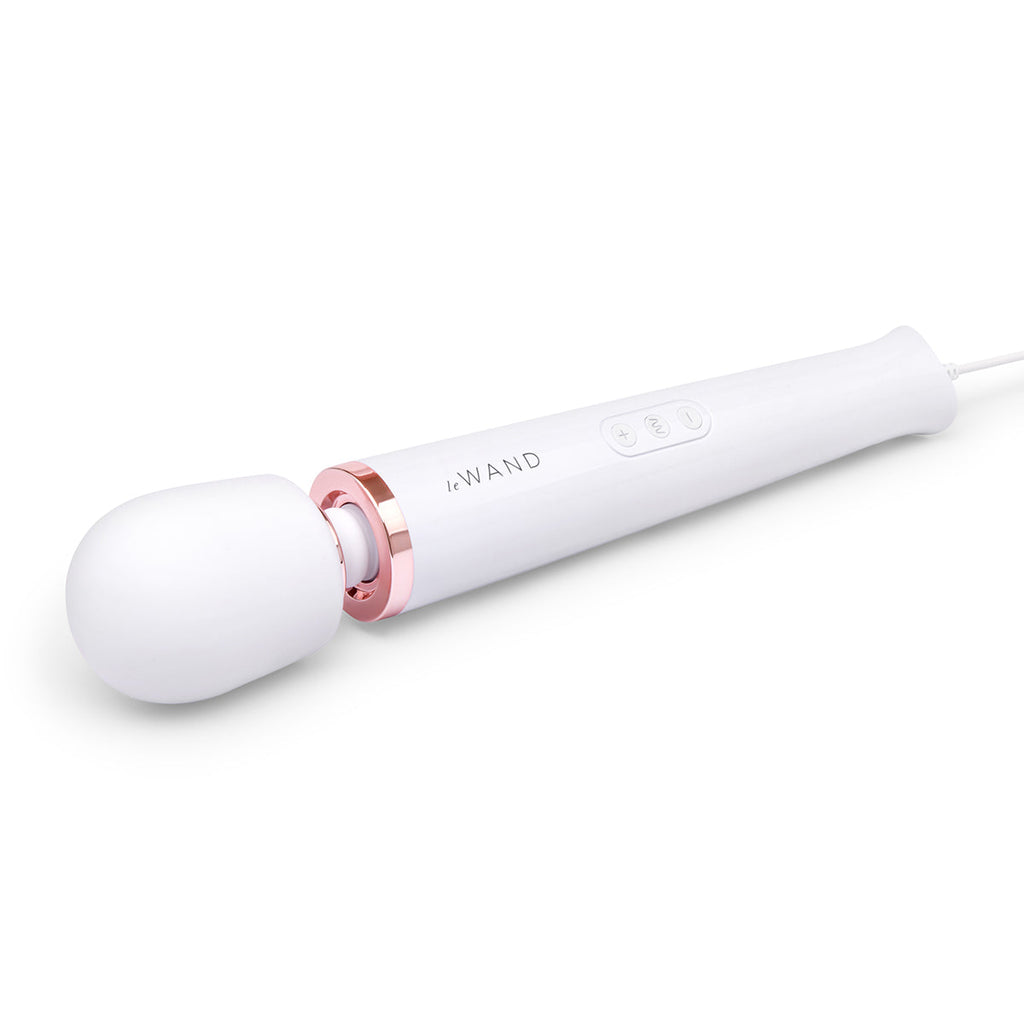 Le Wand Plug-In Vibrating Wand Massager - White