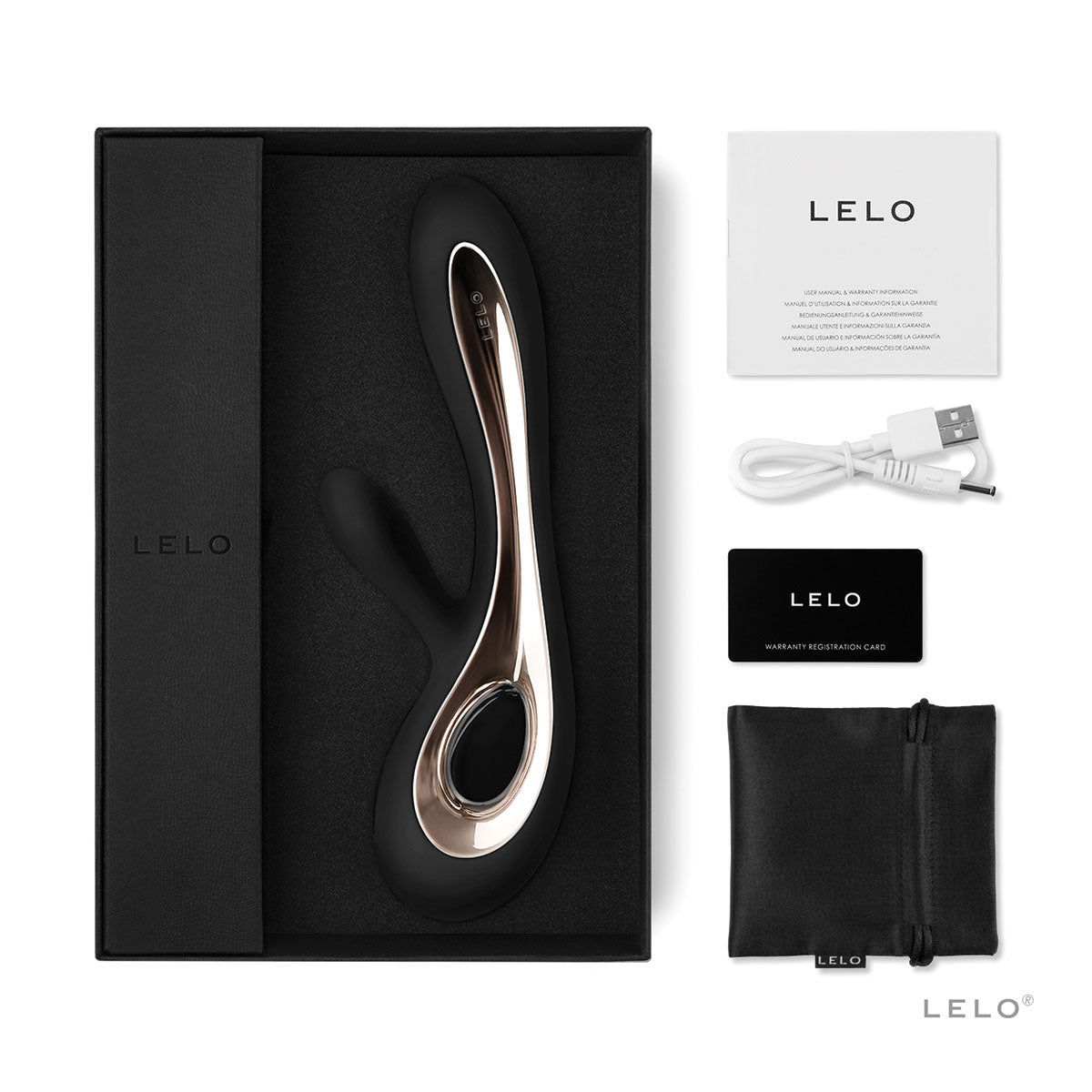 LELO Soraya 2 Rabbit Vibrator - Black