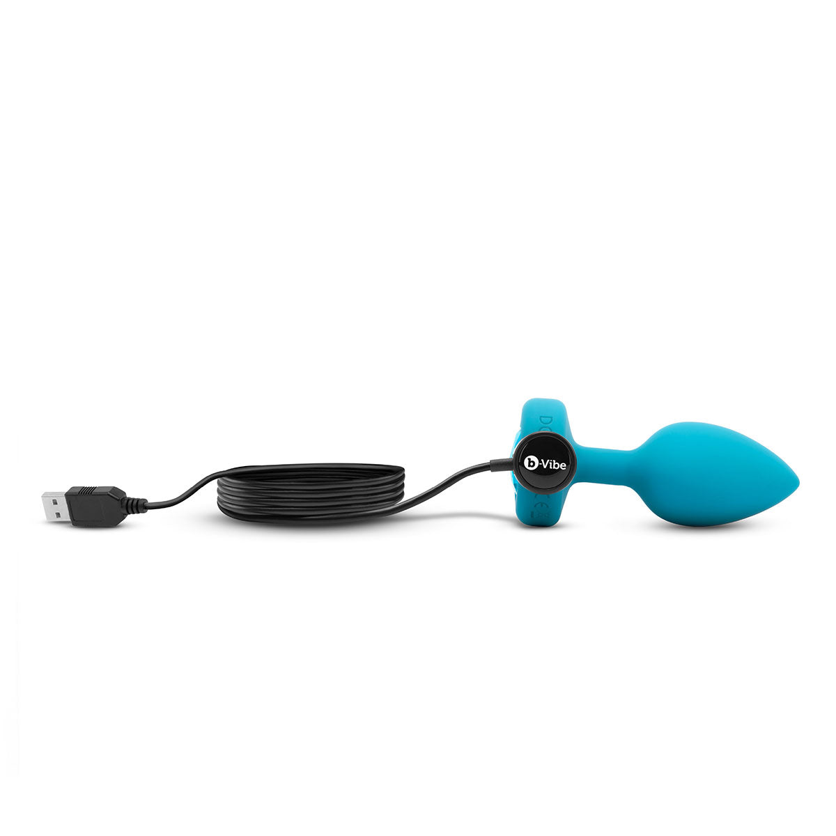 b-Vibe Vibrating Jewel Plug S/M - Aqua