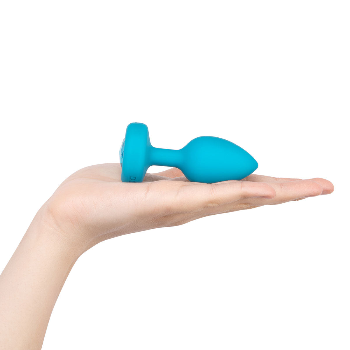 b-Vibe Vibrating Jewel Plug S/M - Aqua