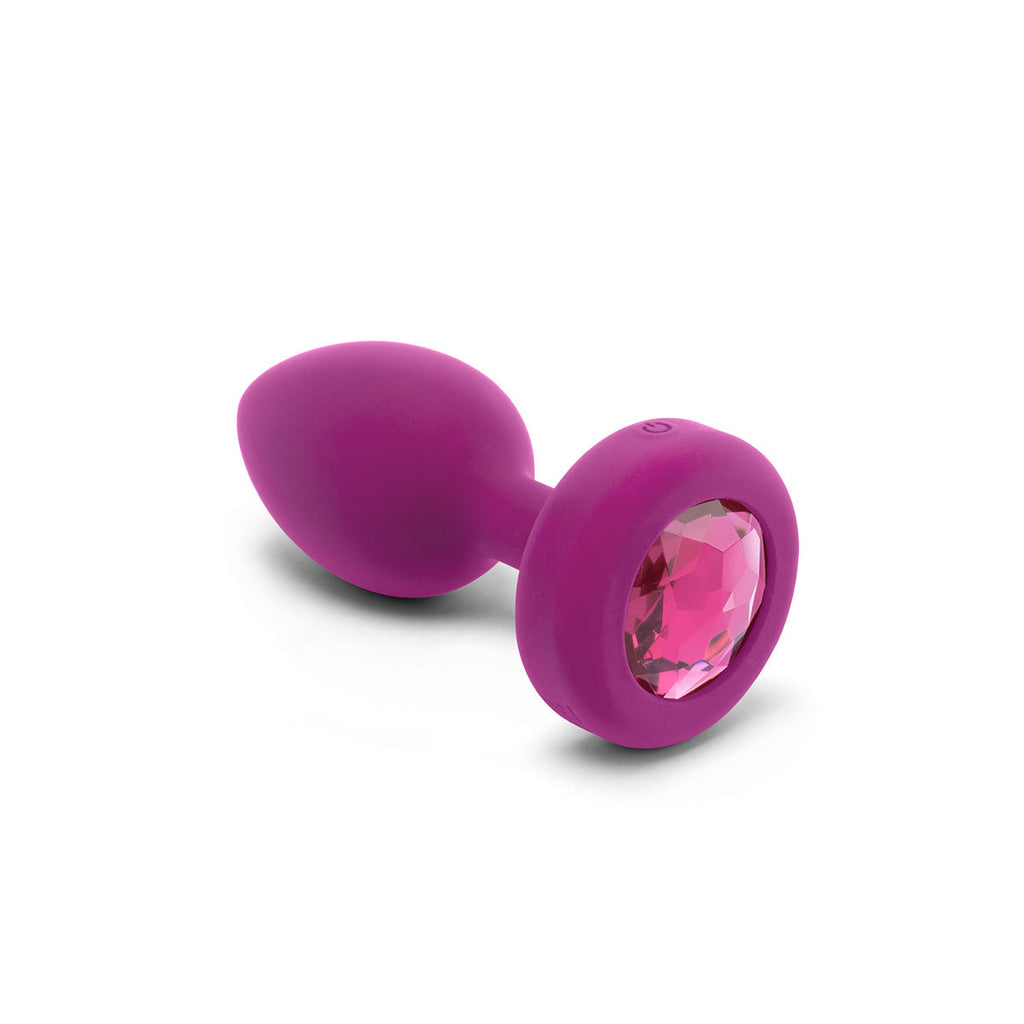 b-Vibe Vibrating Jewel Plug S/M - Fuchsia
