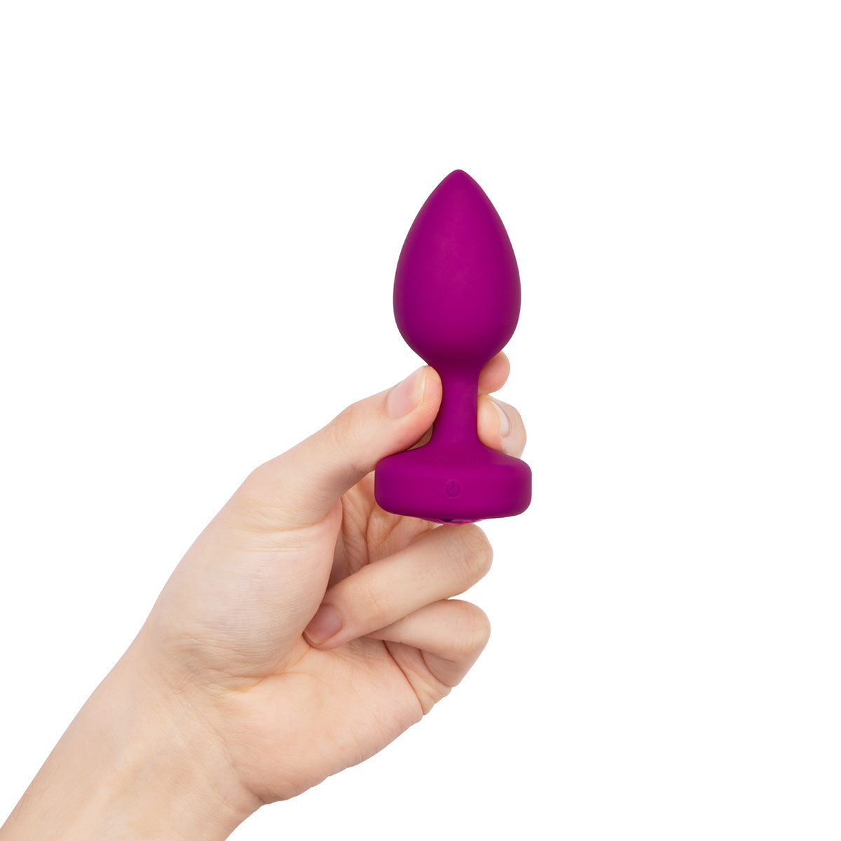 b-Vibe Vibrating Jewel Plug S/M - Fuchsia