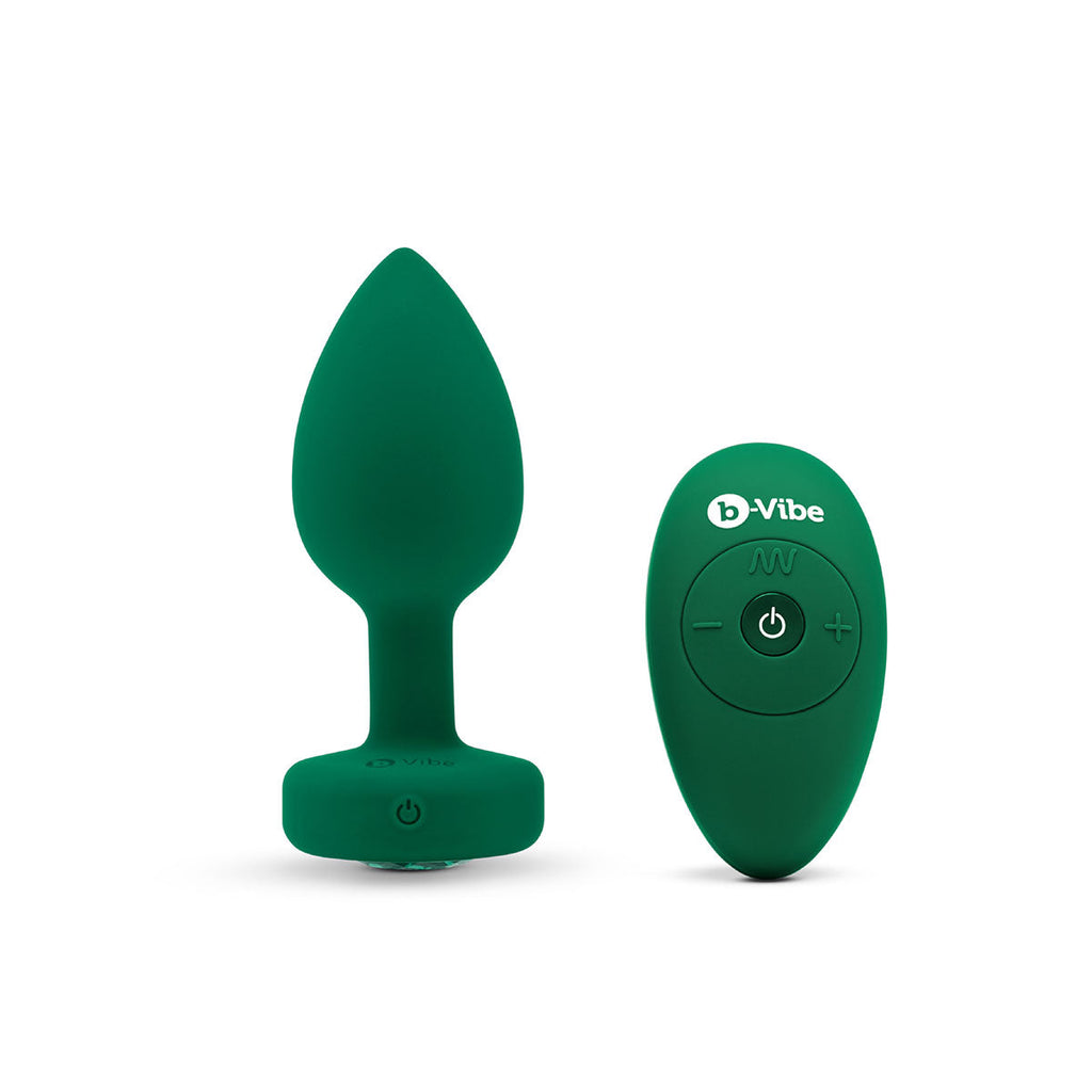 b-Vibe Vibrating Jewel Plug M/L - Emerald