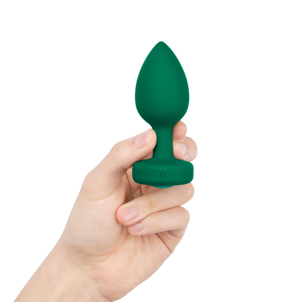 b-Vibe Vibrating Jewel Plug M/L - Emerald
