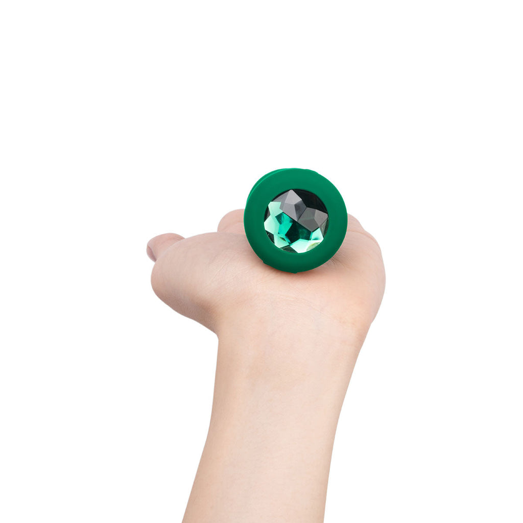 b-Vibe Vibrating Jewel Plug M/L - Emerald
