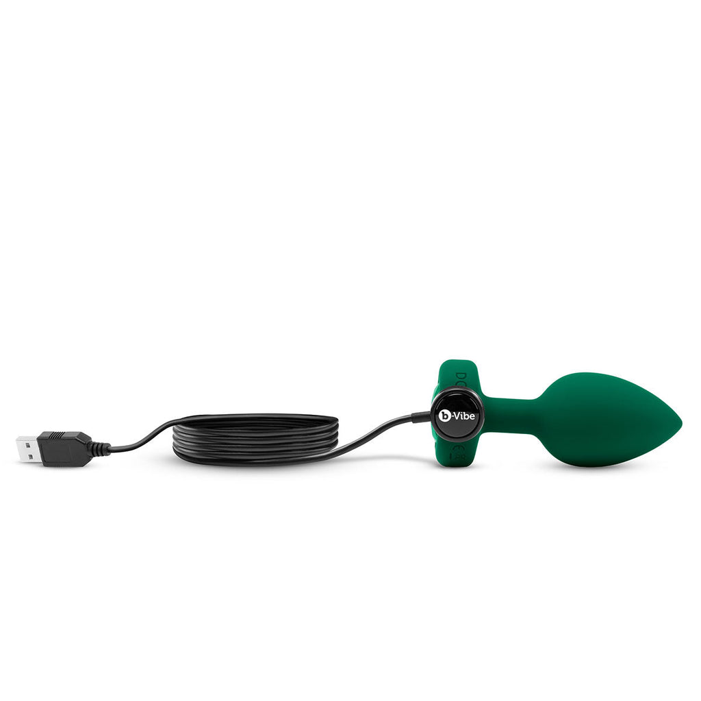 b-Vibe Vibrating Jewel Plug M/L - Emerald