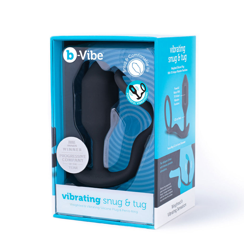 b-Vibe Vibrating Snug & Tug M Black