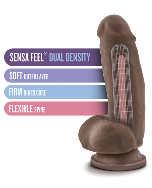 Blush Au Naturel 7" Fat Boy Dildo - Chocolate