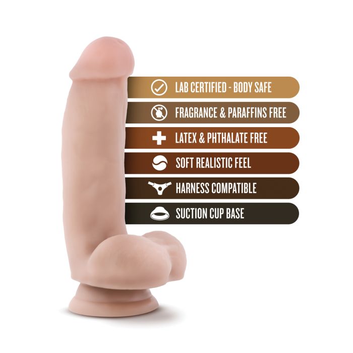 Coverboy The Pizza Boy 7" Dildo - Flesh