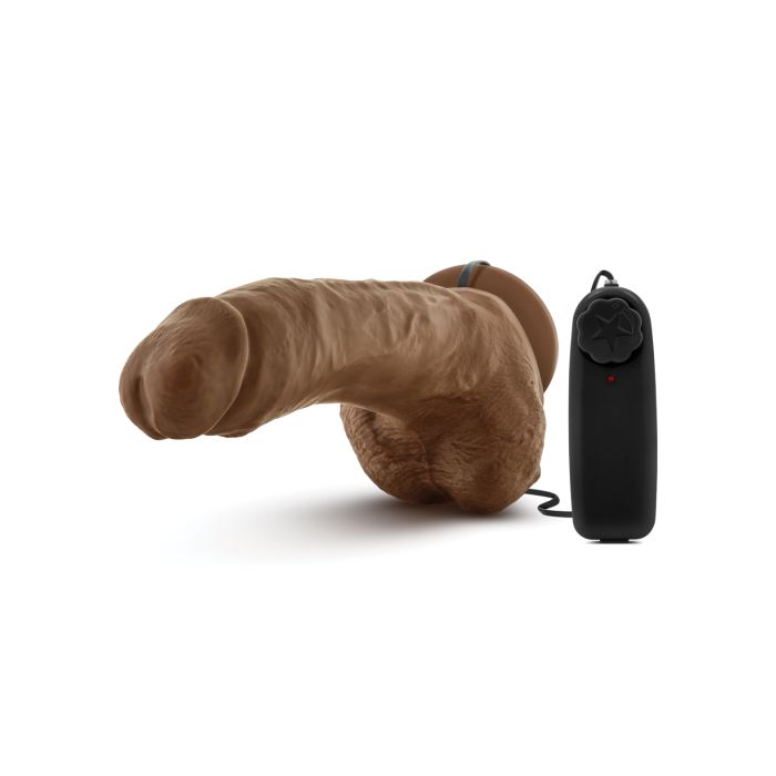 Coverboy The Boxer 9" Vibrating Dildo - Mocha