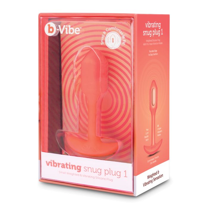 b-Vibe Vibrating Snug Plug 1 S Orange