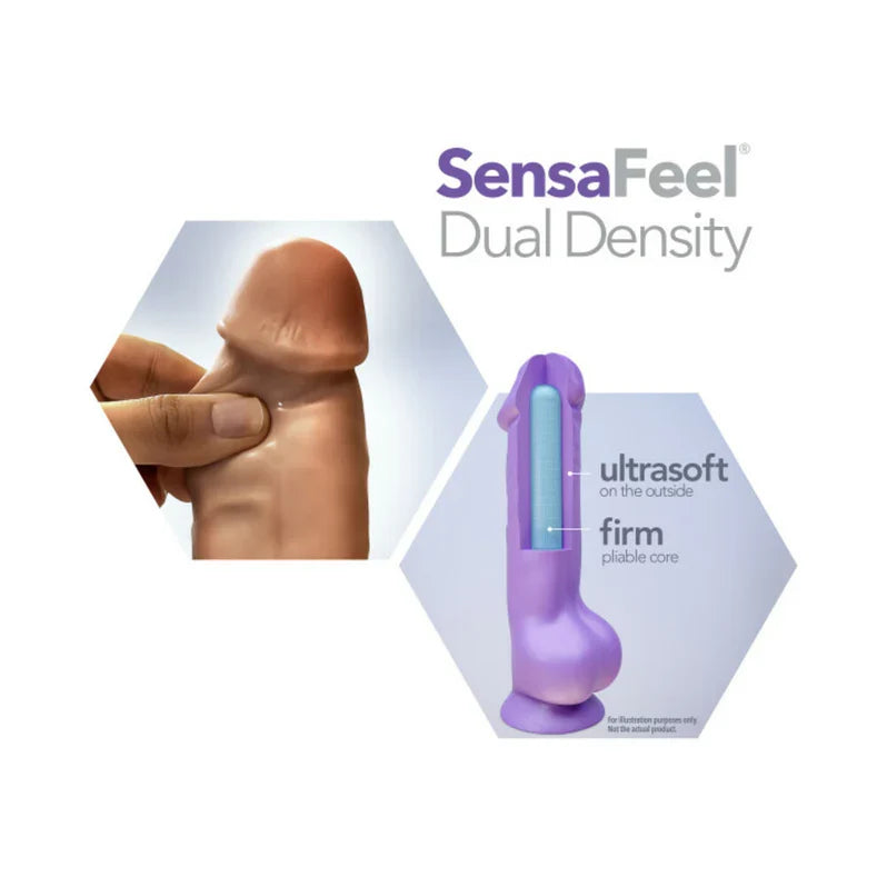 Blush Au Naturel 10" Big Boy Dildo with Balls Tan