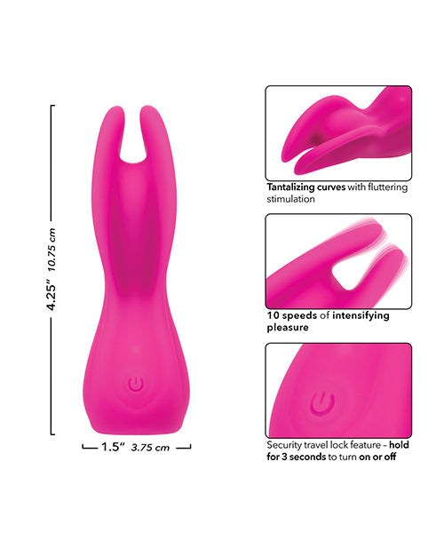 Cascade Flutter Rechargeable Vibrator - Pink